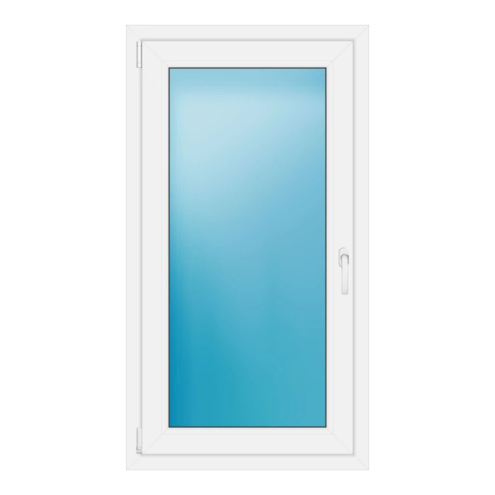 Einflügeliges Kunststofffenster 72,5x133 cm Weiß