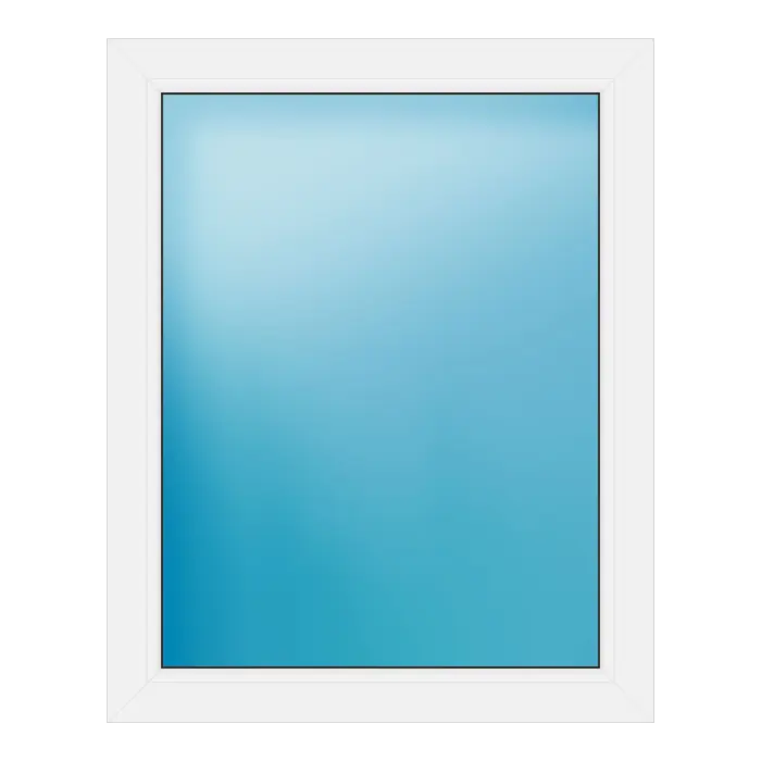 Festverglasung aus Kunststoff 80x100 cm Anthrazit Feinstruktur