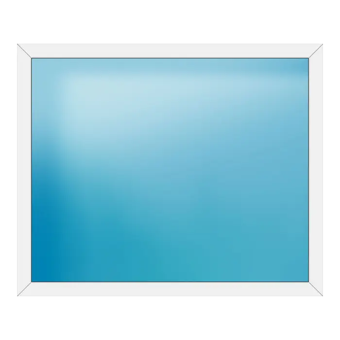 Festverglasung aus Kunststoff 172x142 cm Weiß