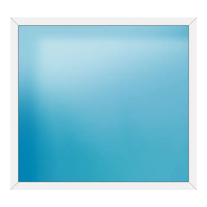 Festverglasung aus Kunststoff 188x174 cm Weiß
