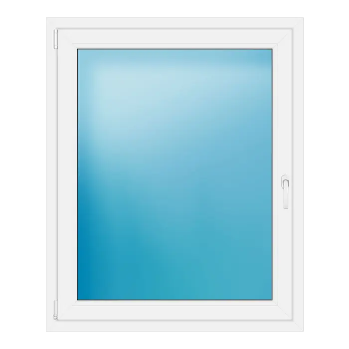 Einflügeliges Kunststofffenster 105,3x128,3 cm Weiß
