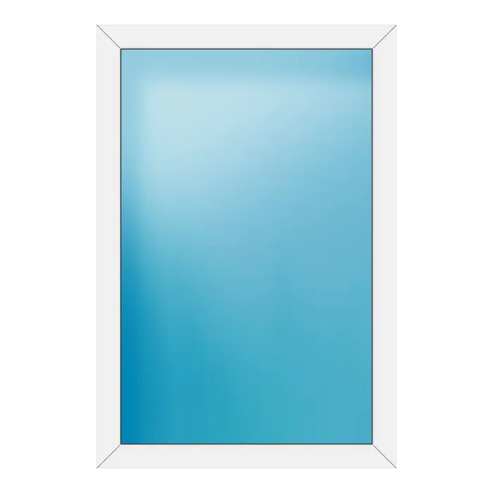 Festverglasung aus Kunststoff 100x148 cm Weiß