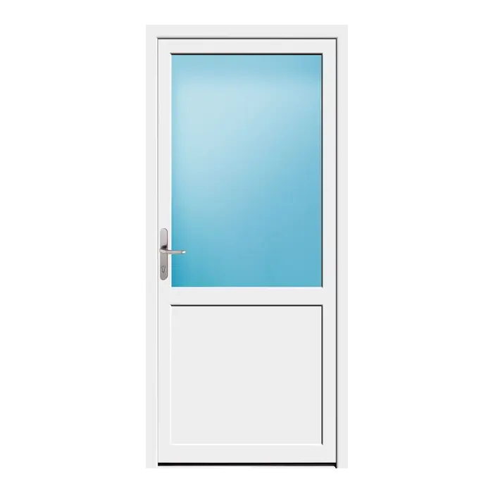 Nebeneingangstür 93x204 cm 2/3 Glas Weiß