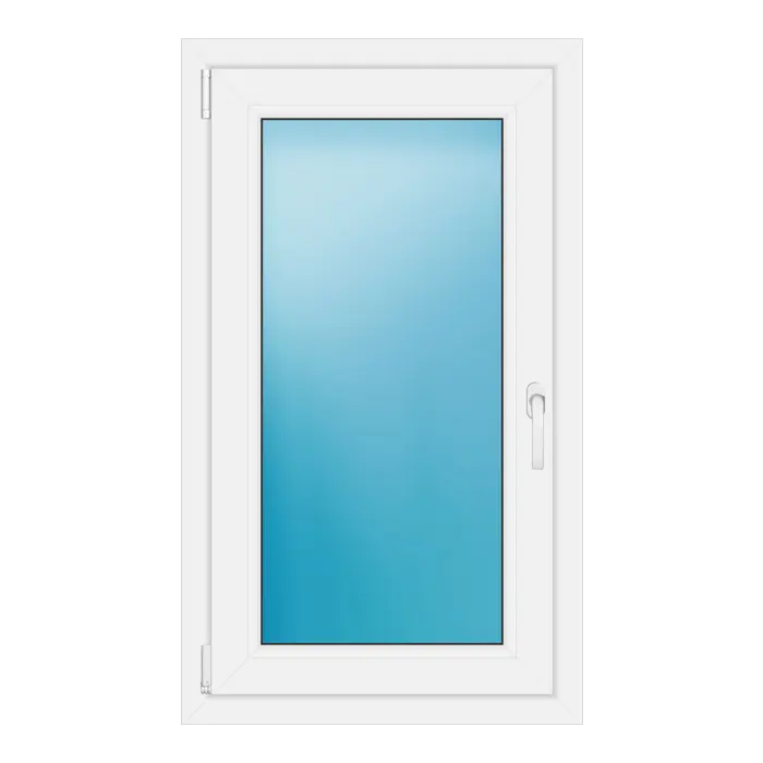 Einflügeliges Kunststofffenster 64,1x109,5 cm Weiß