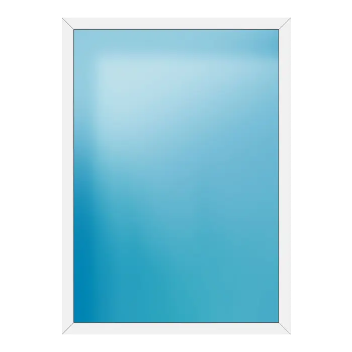 Festverglasung aus Kunststoff 156x216 cm Weiß