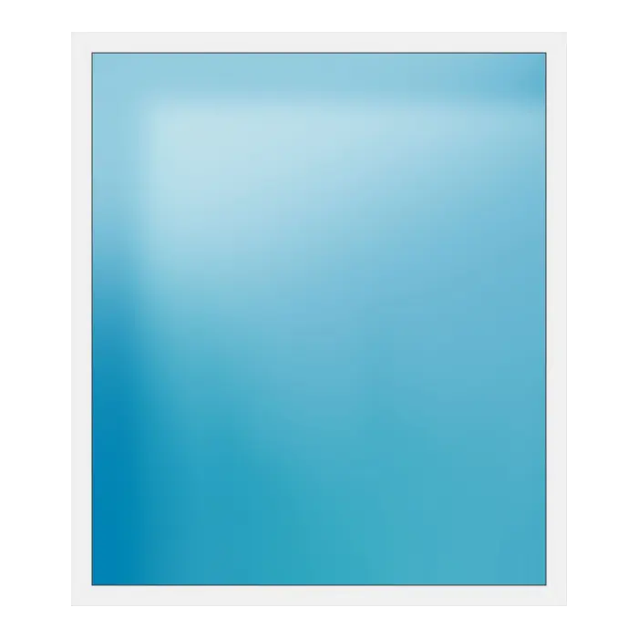 Festverglasung aus Kunststoff 191,7x222,1 cm Weiß