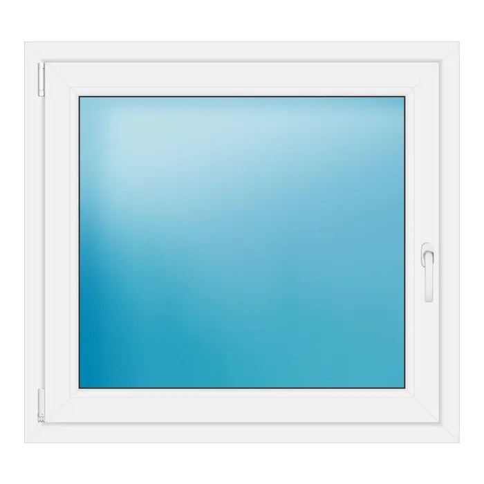 Einflügeliges Kunststofffenster 102x94 cm Weiß