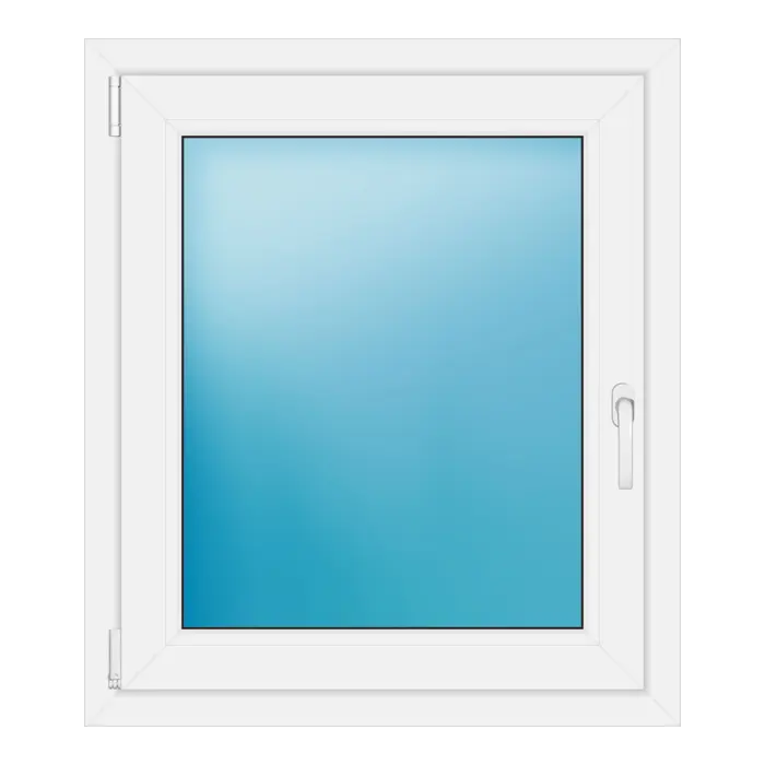 Einflügeliges Kunststofffenster 78x90 cm Weiß
