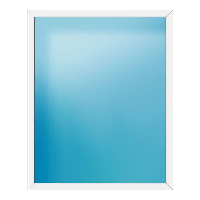 Festverglasung aus Kunststoff 168x208 cm Weiß