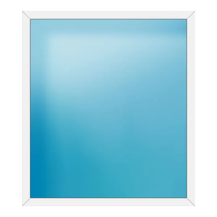 Festverglasung aus Kunststoff 170x192 cm Weiß