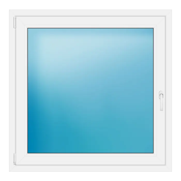 Einflügeliges Kunststofffenster 113x112,5 cm Weiß