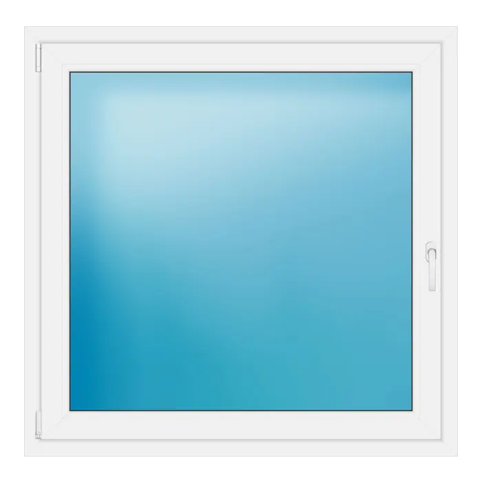 Einflügeliges Kunststofffenster 122x121 cm Weiß