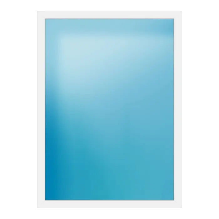 Festverglasung aus Kunststoff 148x202 cm Weiß