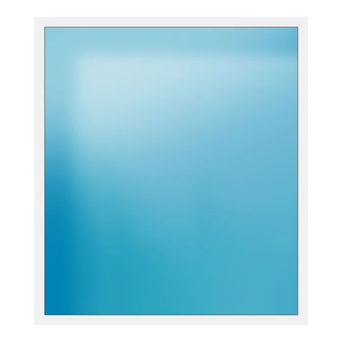 Festverglasung aus Kunststoff 222x250 cm Weiß