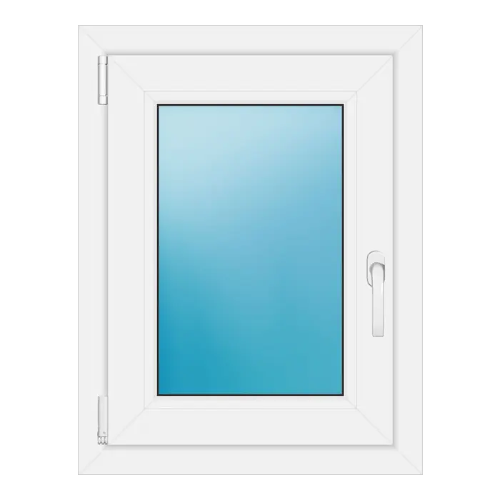 Einflügeliges Kunststofffenster 55,5x72,5 cm Weiß