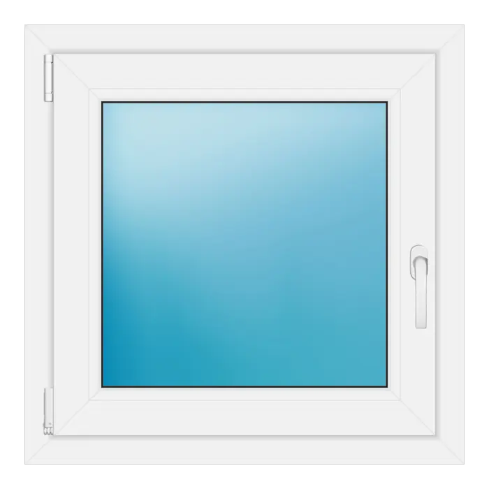 Einflügeliges Kunststofffenster 73x73 cm Weiß