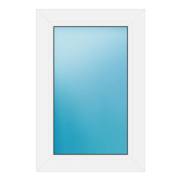 Festverglasung aus Kunststoff 50x75 cm Weiß