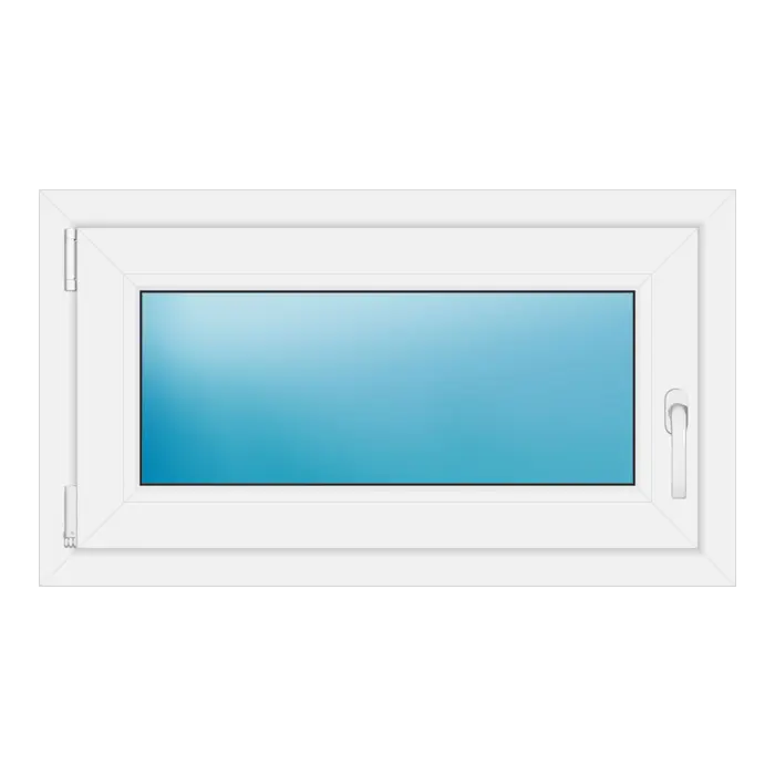 Einflügeliges Kunststofffenster 88x50 cm Weiß