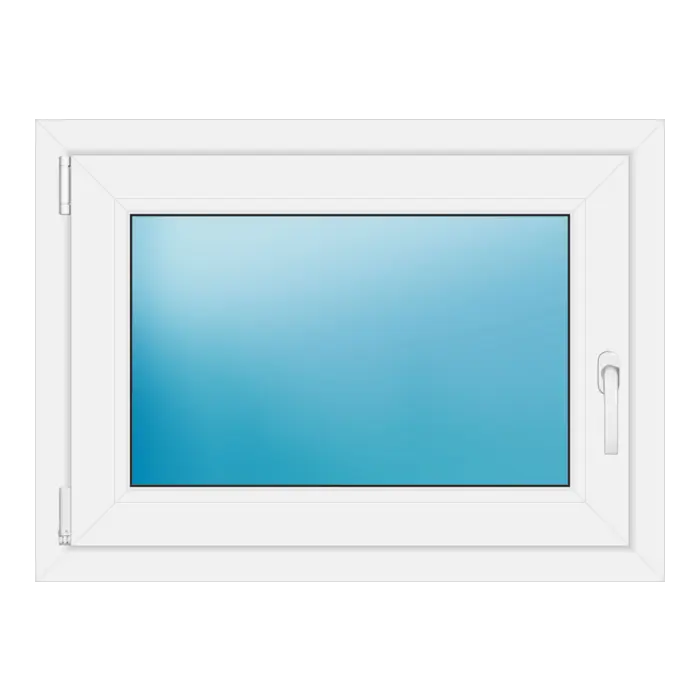 Einflügeliges Kunststofffenster 84,5x62 cm Weiß