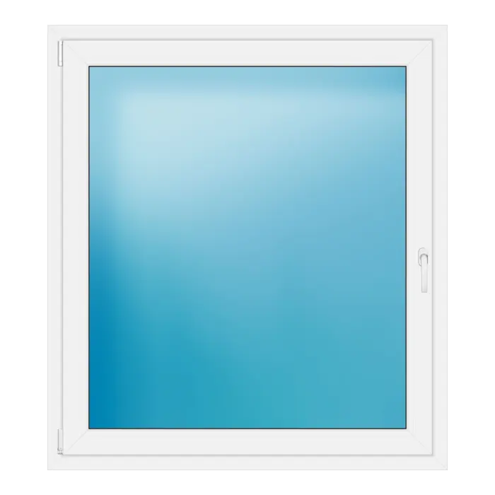 Einflügeliges Kunststofffenster 124x138 cm Weiß