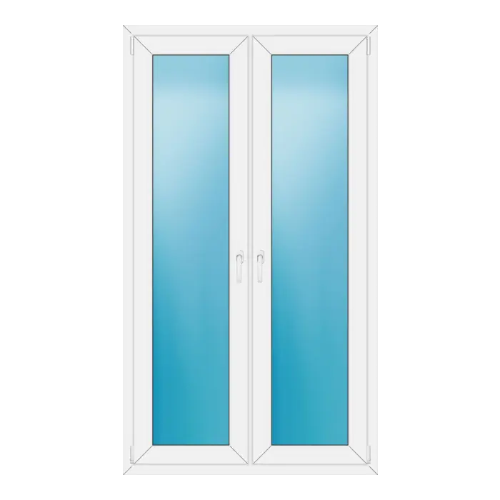 Terrassentür 110x194 cm Weiß