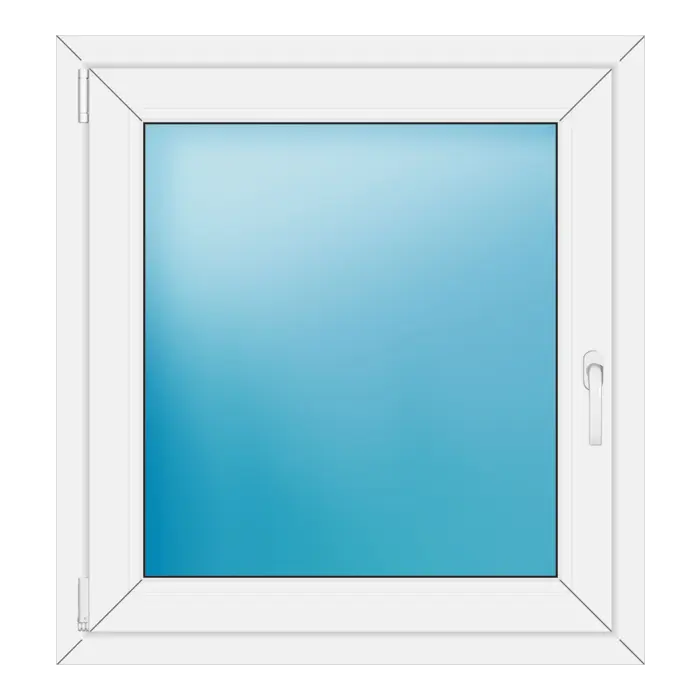 Einflügeliges Kunststofffenster 86x92 cm Weiß