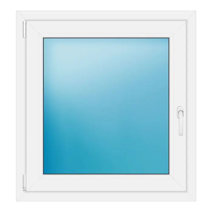 Einflügeliges Kunststofffenster 85x90 cm Weiß