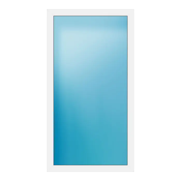 Festverglasung aus Kunststoff 103x192 cm Weiß