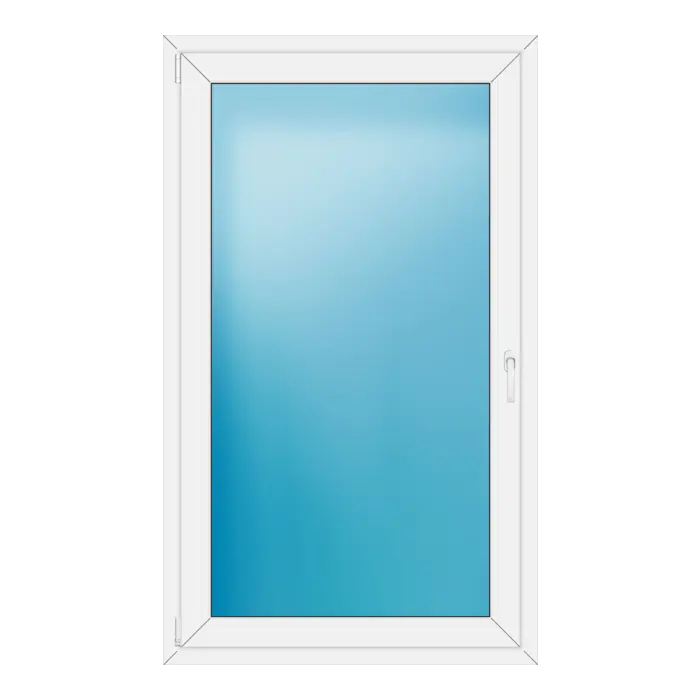 Einflügeliges Kunststofffenster 100x168 cm Braun genarbt