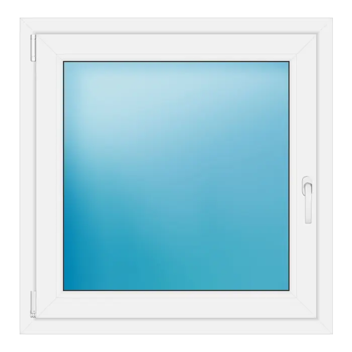 Einflügeliges Kunststofffenster 92x93 cm Weiß