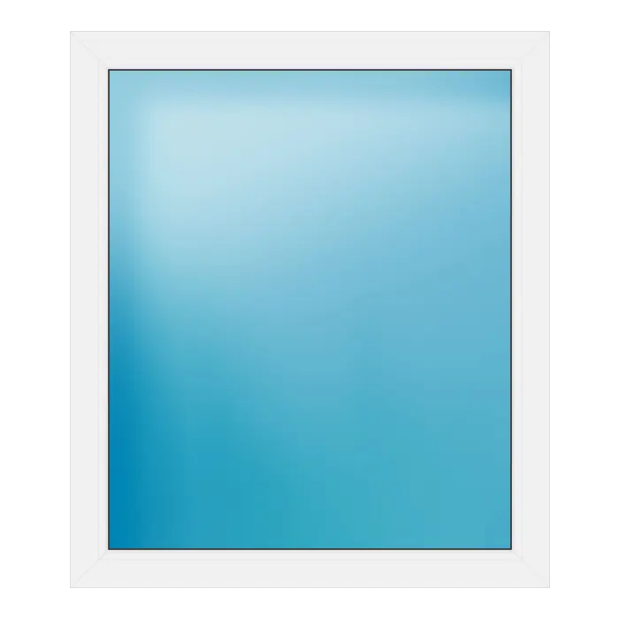 Festverglasung aus Kunststoff 100x116 cm Weiß
