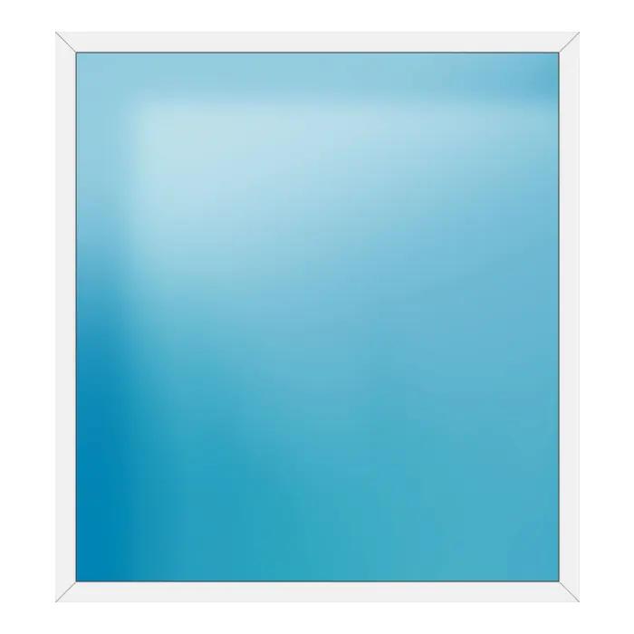 Festverglasung aus Kunststoff 204x222 cm Weiß