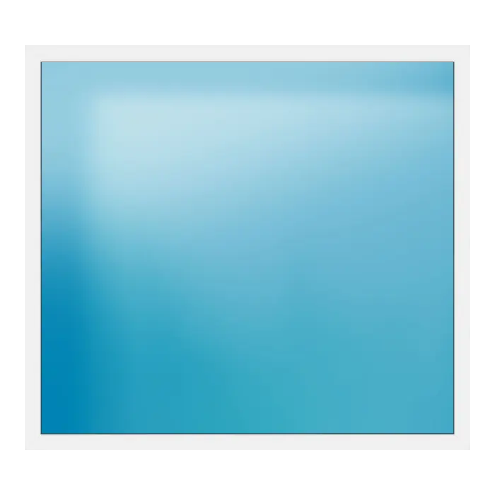 Festverglasung aus Kunststoff 220x200 cm Weiß