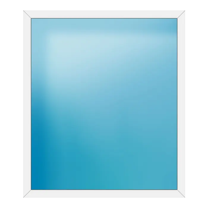 Festverglasung aus Kunststoff 166x192 cm Weiß