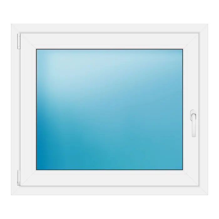 Einflügeliges Kunststofffenster 100x87 cm Weiß
