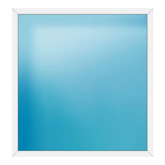 Festverglasung aus Kunststoff 190x200 cm Weiß