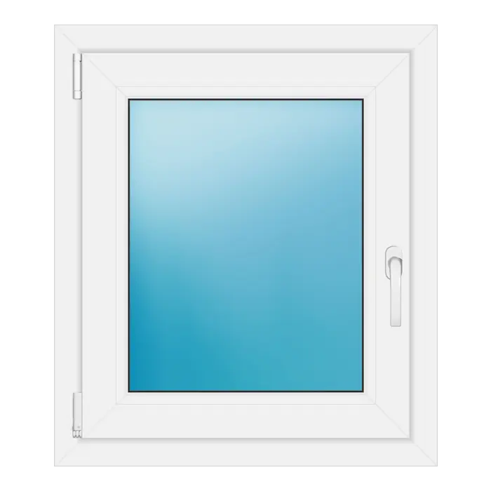 Einflügeliges Kunststofffenster 66x76 cm Weiß