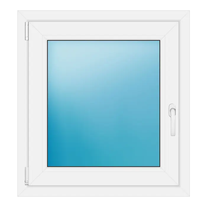 Einflügeliges Kunststofffenster 74x80 cm Weiß