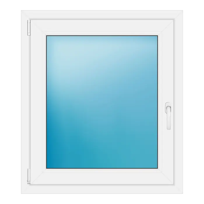 Einflügeliges Kunststofffenster 82x93 cm Weiß