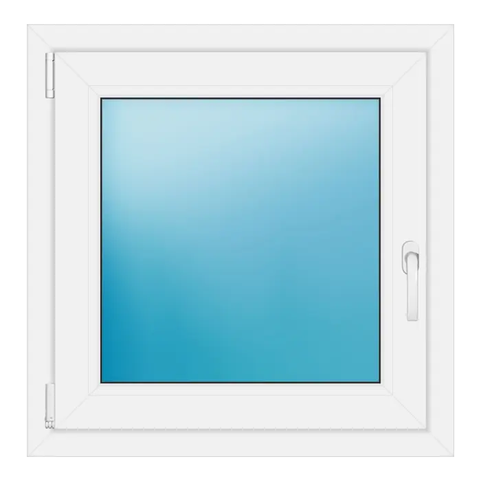 Einflügeliges Kunststofffenster 74x75 cm Weiß