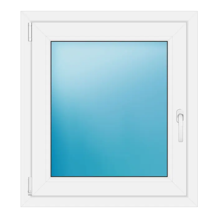 Einflügeliges Kunststofffenster 75x83 cm Weiß
