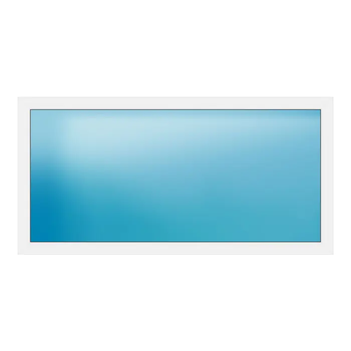 Festverglasung aus Kunststoff 200x100 cm Anthrazit Feinstruktur