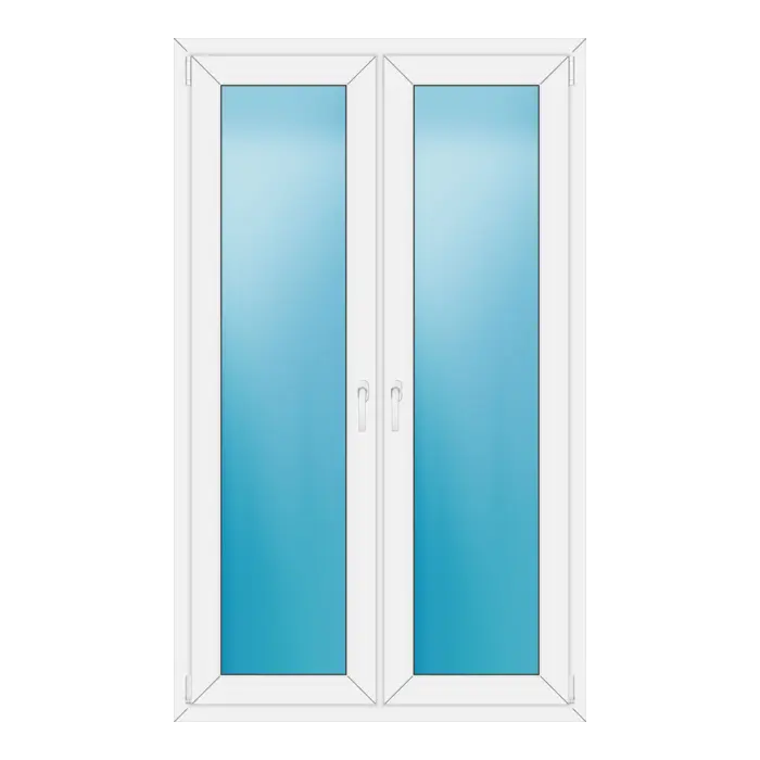 Terrassentür 112x186 cm Weiß