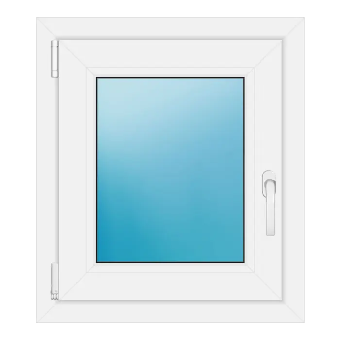 Einflügeliges Kunststofffenster 57x65 cm Weiß