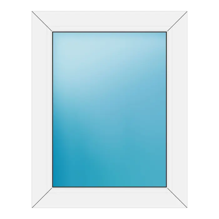 Festverglasung aus Kunststoff 60x76 cm Weiß