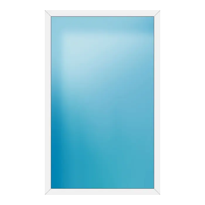 Festverglasung aus Kunststoff 150x240 cm Weiß