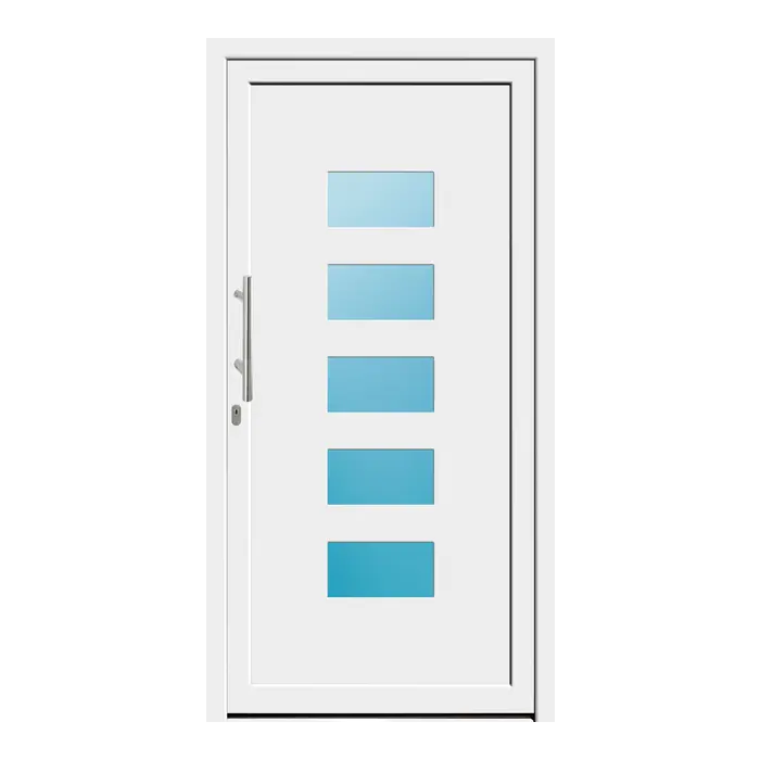 Haustür Kunststoff 110x216 cm Merkur Weiß