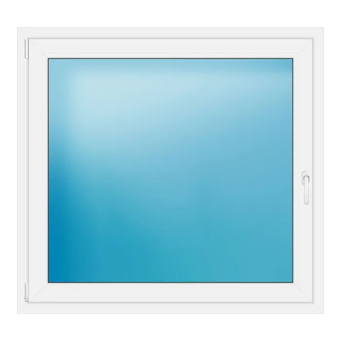 Einflügeliges Kunststofffenster 127x118,5 cm Weiß