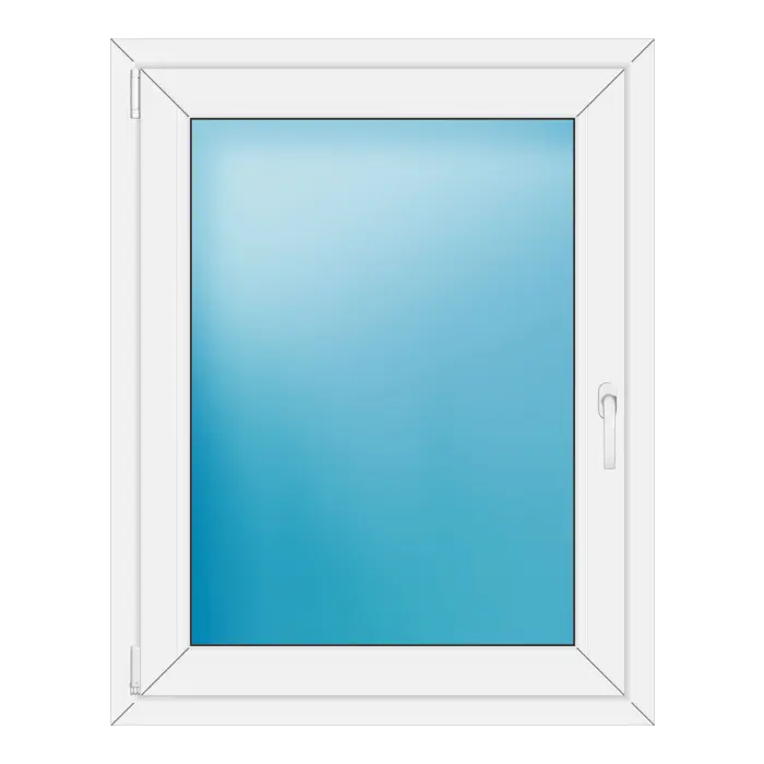 Einflügeliges Kunststofffenster 87x110 cm Weiß