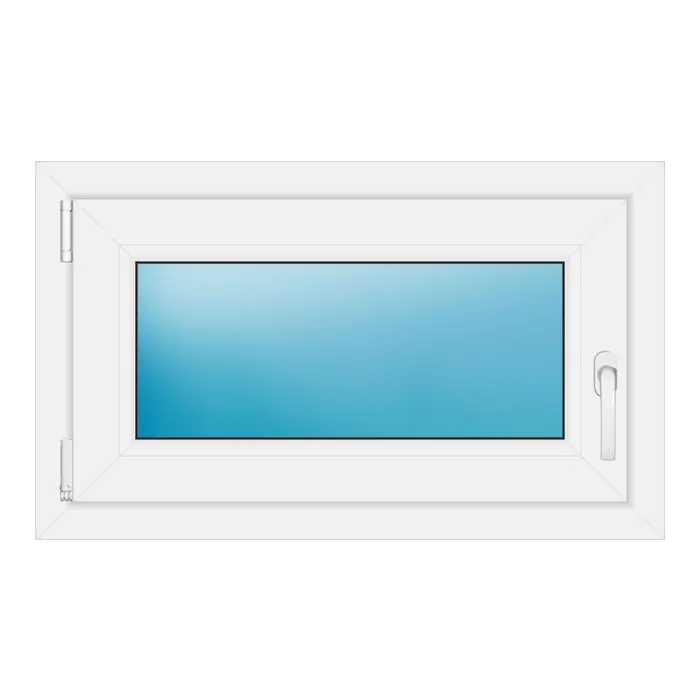 Einflügeliges Kunststofffenster 80x48 cm Weiß
